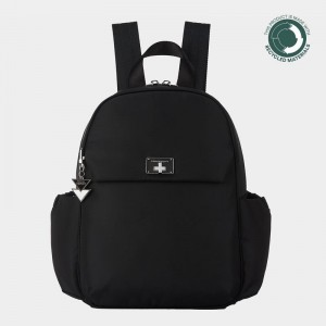 Black Women's Hedgren Balanced Backpacks | DGA4687YE